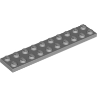 Lego destička 2x10, světle modro šedá (4211462)